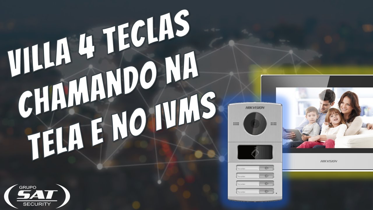 Configuração de Video Porteiro IP 4 Teclas - Villa Door Station Hikvision