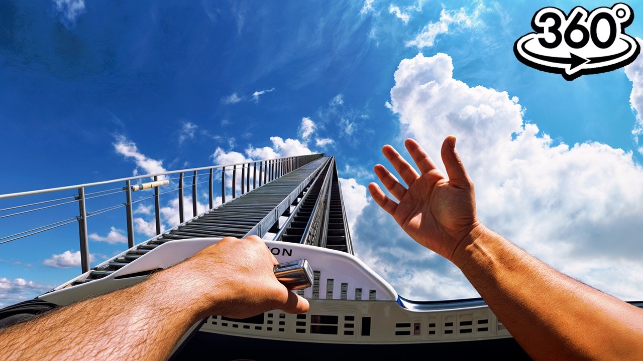 Hyperion - Energylandia 2024 (Эпический спуск) (360&deg;) (POV) (Затор, Польша) Insta360 X4
