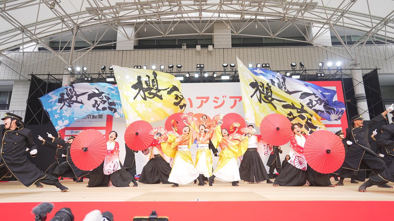 [4K] ＪＲ九州櫻燕隊　ふくこいアジア祭り2024 土曜日