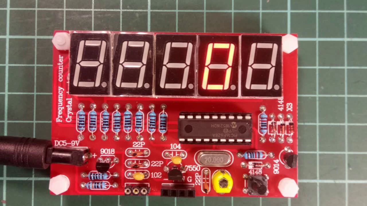 PIC16f628 İle Frekans Ölçer, Kristal Test Devresi/ Yazılım Güncelleme