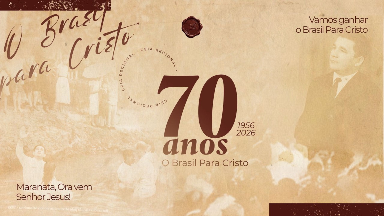 CULTO DE SANTA CEIA REGIONAL COM BATISMO - ESPECIAL DE 70 ANOS OBPC - OBPC CUMBICA