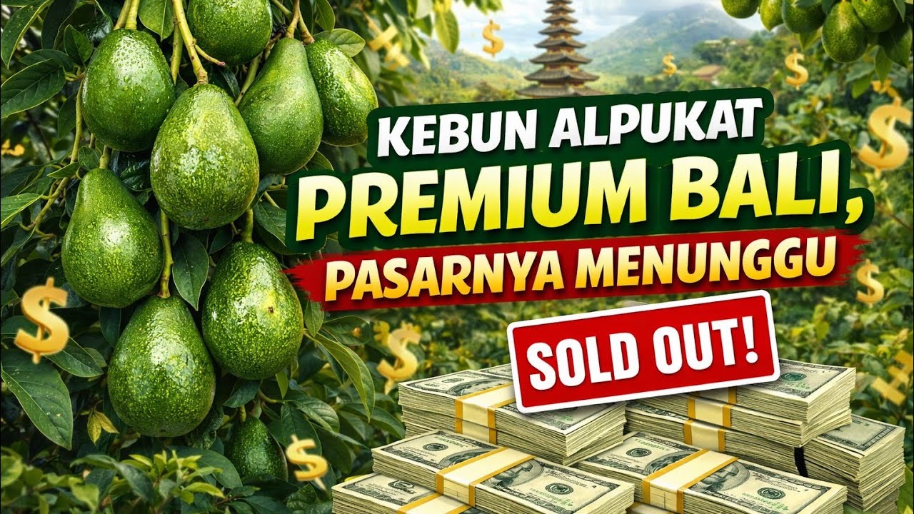 Kebun Alpukat Organik di Bali: Tanpa Kimia, Hasil Premium