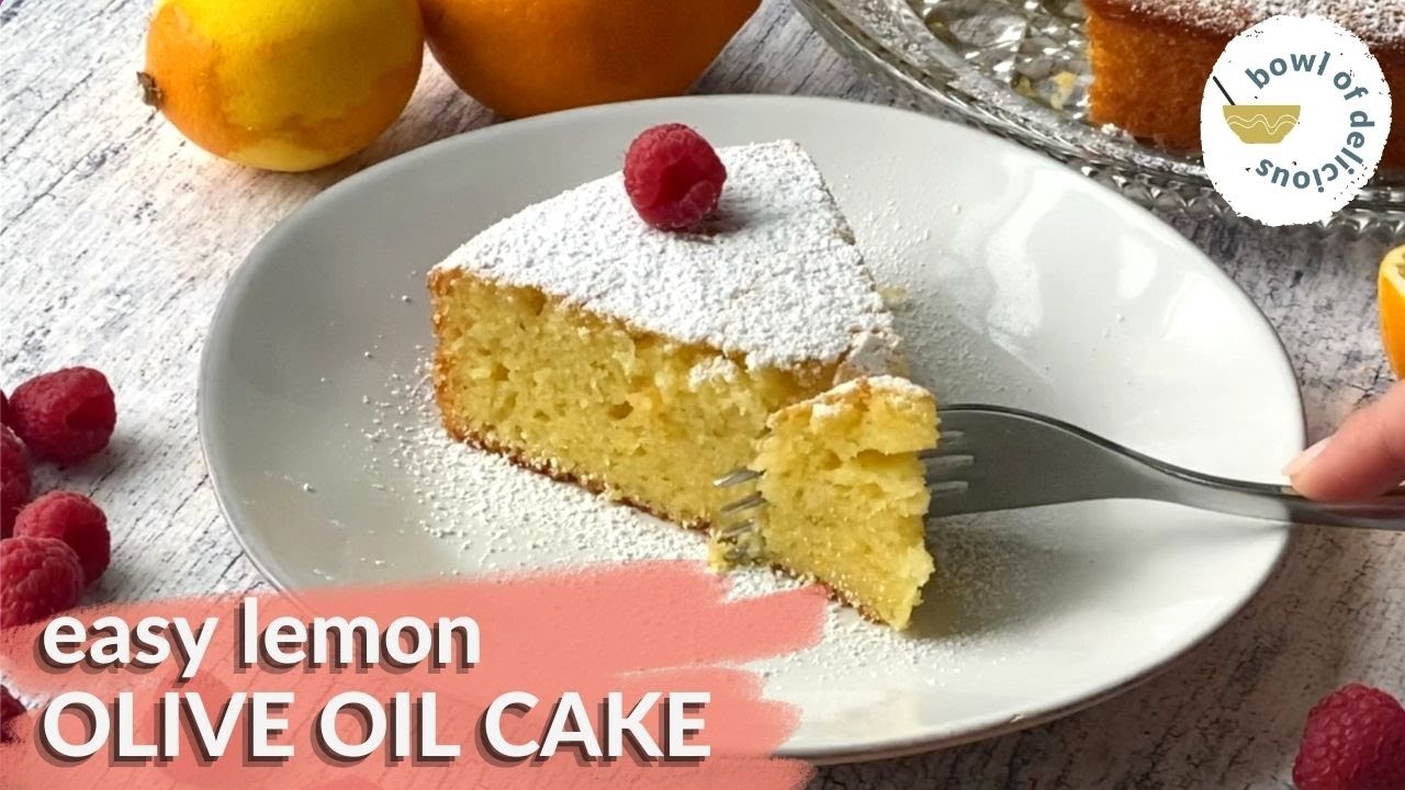 Lemon Olive Oil Cake - one bowl, no mixer!