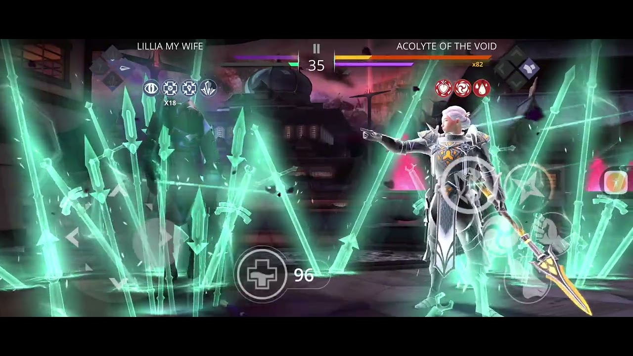 Shadow Fight 3:Buried Centurion vs Acolyte 6 (90k in round 2)