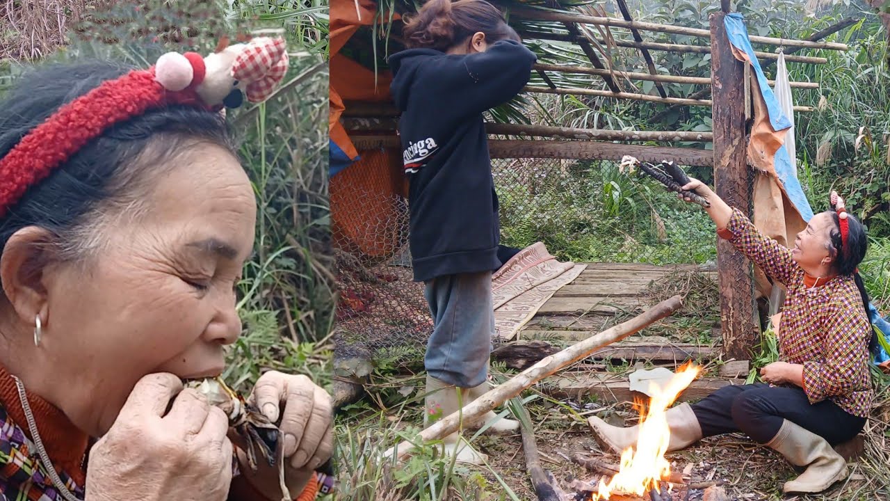 Mai endured all hardships, while the lazy woman only thought about eating.