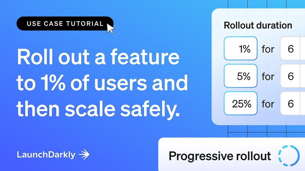 How to roll out a feature to 1% of users and then scale safely | Dev Tutorial