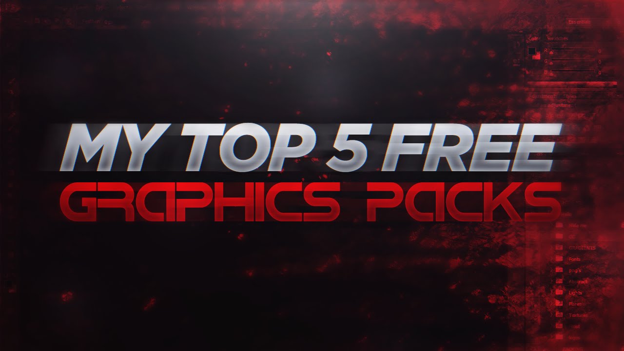 My Top 5 Favourite FREE Graphic Design Packs! (2016)