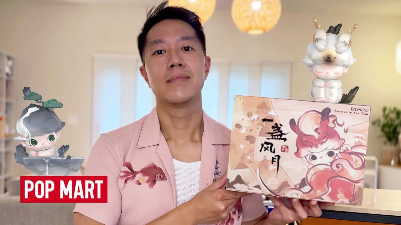 CALM ASMR UNBOXING DIMOO STORIES IN THE CUP SERIES! Pop Mart Full Set Blind Box Vinyl Figures