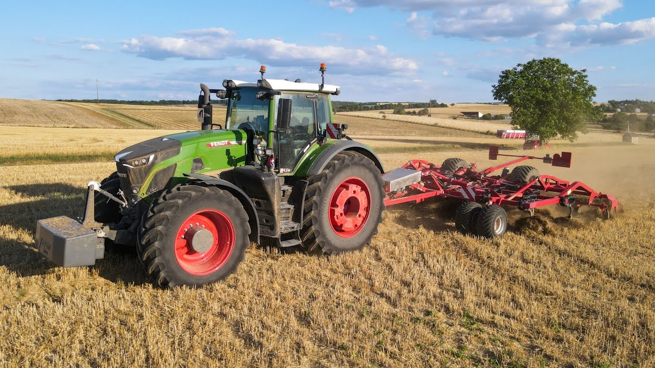 🟢🔴 FENDT 942 AU DECHAUMAGE DES CEREALES // FENDT 942 & HORSCH TERRANO //