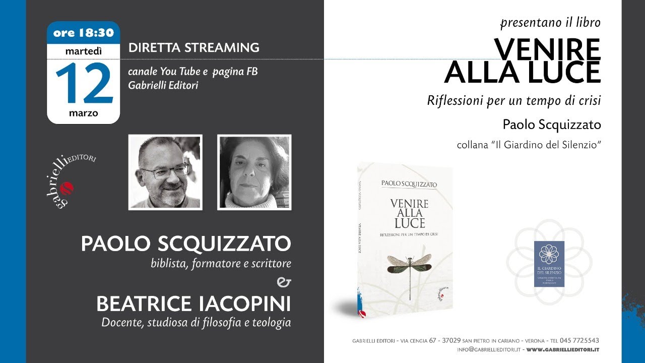 Incontro con Paolo Scquizzato - Venire alla luce. Riflessioni per un tempo di crisi