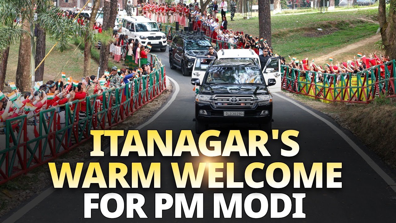 LIVE: Prime Minister Narendra Modi holds an energetic roadshow in Itanagar, Arunachal Pradesh
