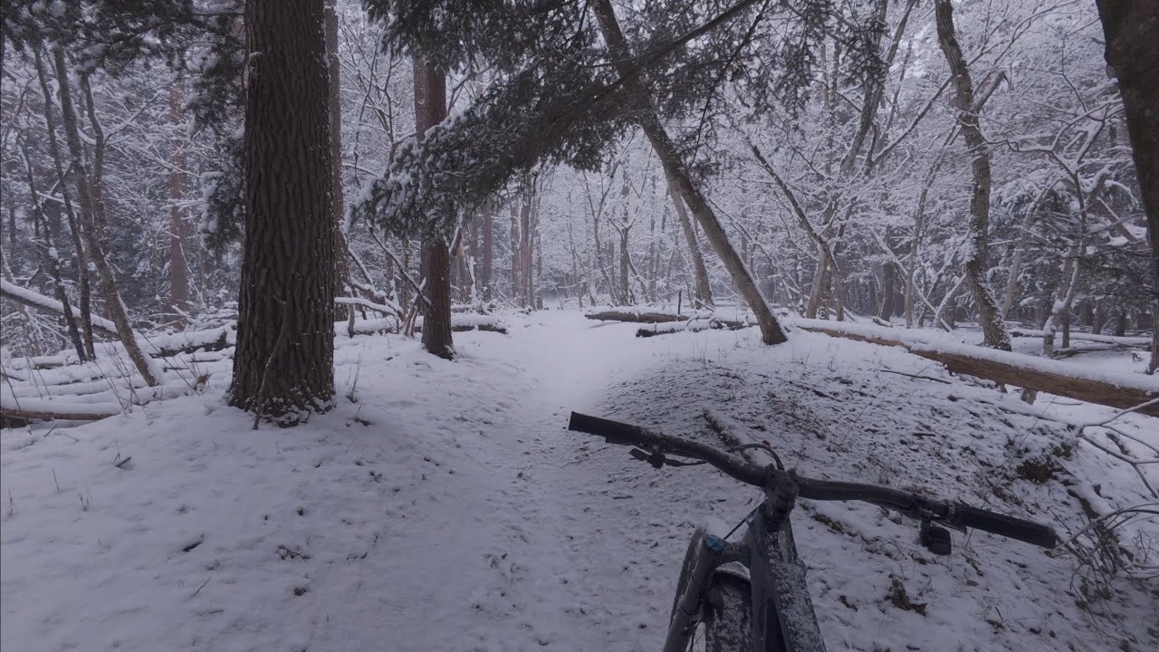 雪が降ったらMTB【スノーライド】