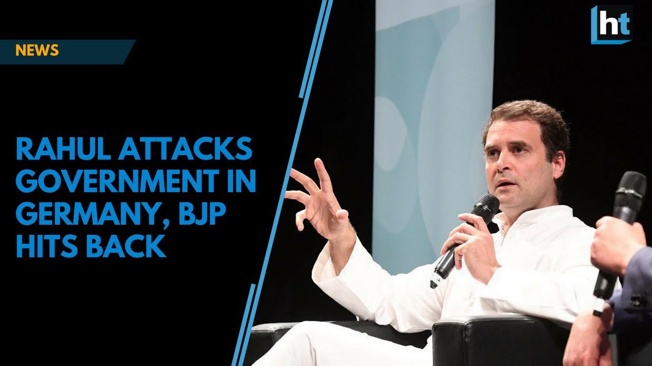Rahul Gandhi attacks Modi government in Hamburg, BJP hits back