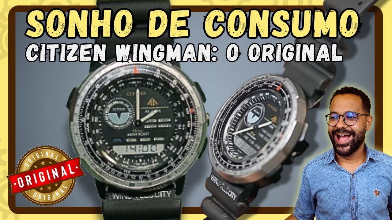 Citizen Wingman todo Original, sonho de consumo de muitos. Reparamos o circuito Ezequias Relojoeiro