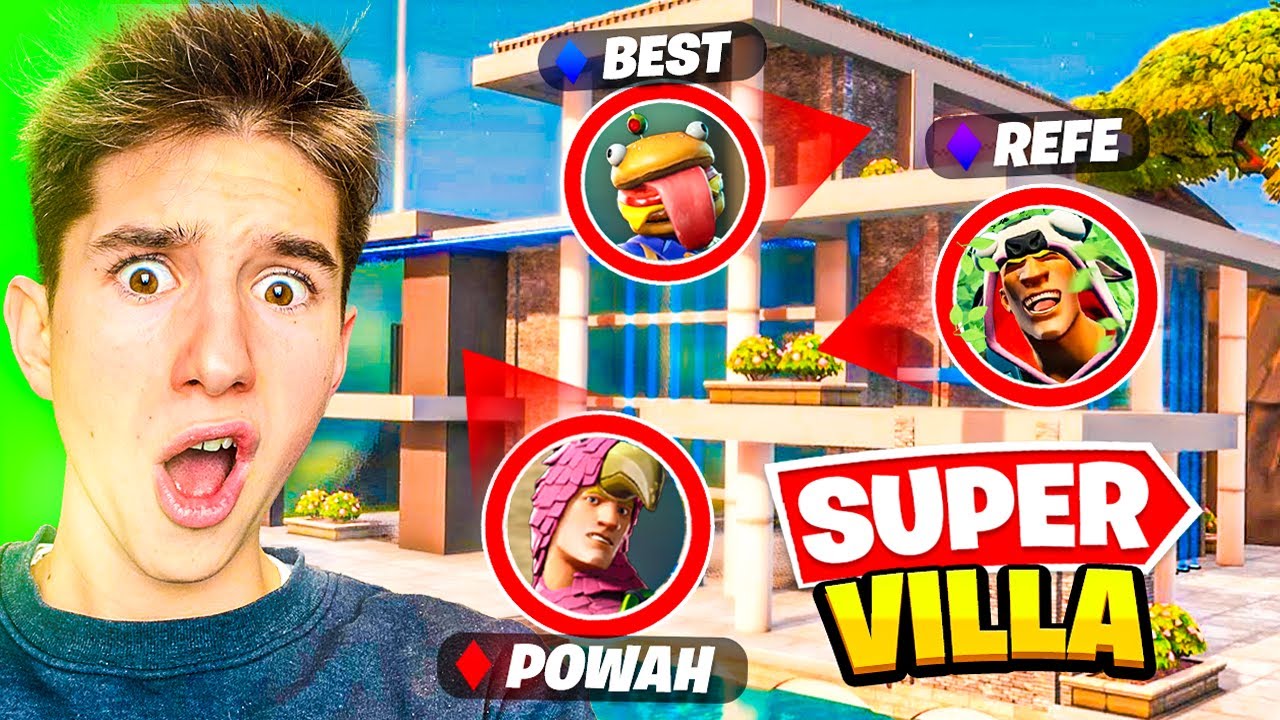 NASCONDINO ASSURDO nella VILLA DA 1.000.000 di Euro!! Fortnite ITA