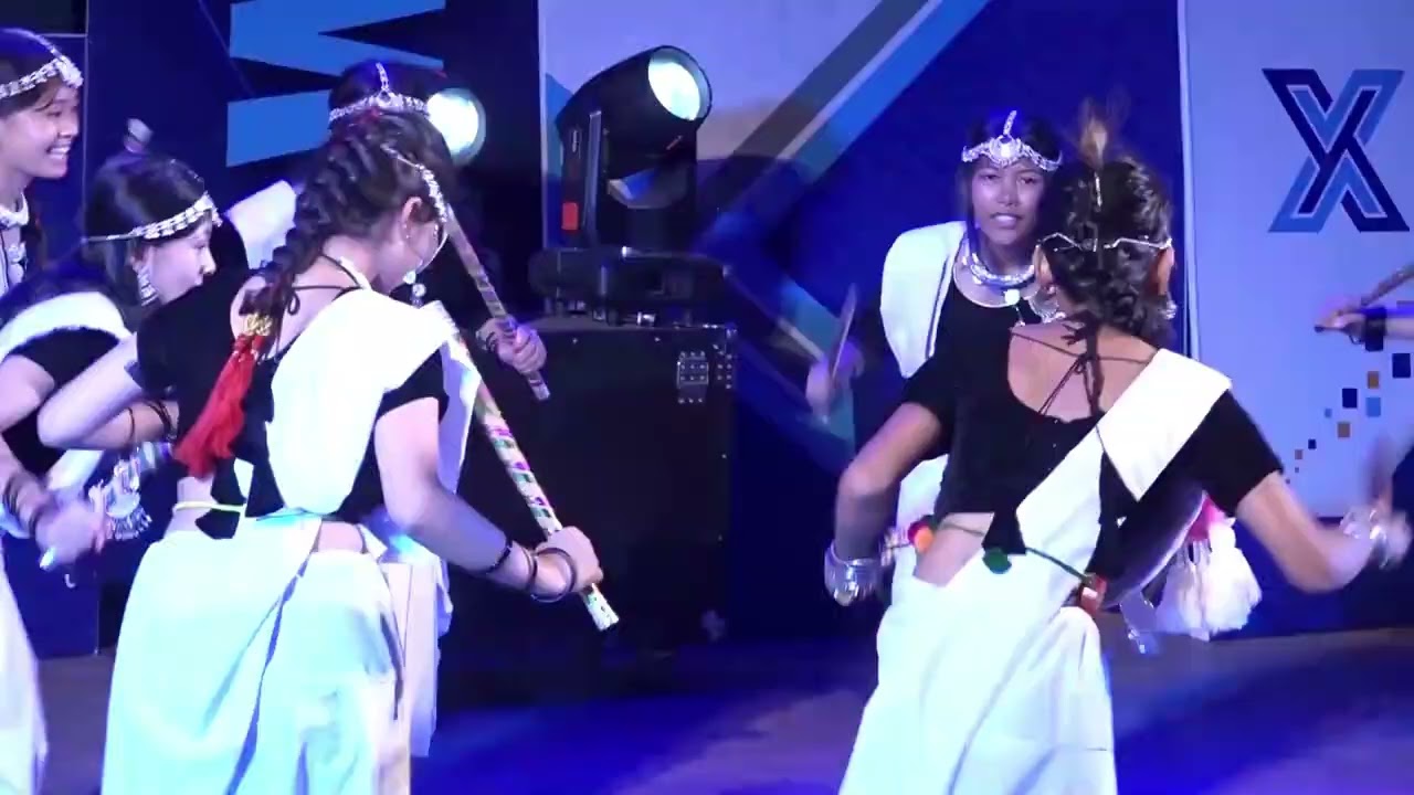Tharu Community Dandiya/Stick Dance || A great dance performance by Xavier Students.