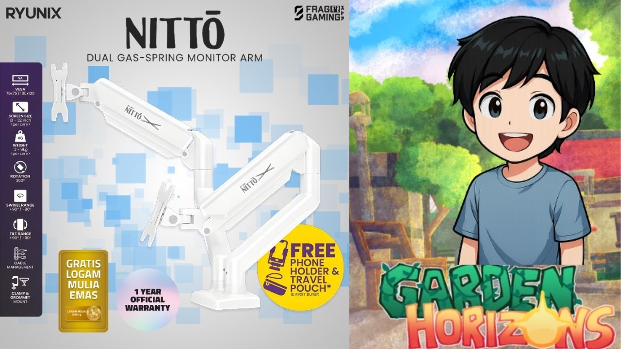 BERKEBUN SAMBIL MERAKIT BRACKET MONITOR | Garden Horizons 🌱