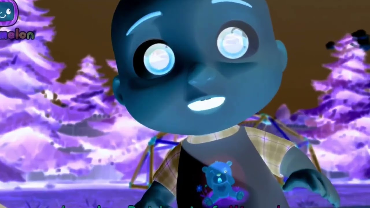 Cocomelon says london bridge is falling down, falling down, falling down / voice pitch effects