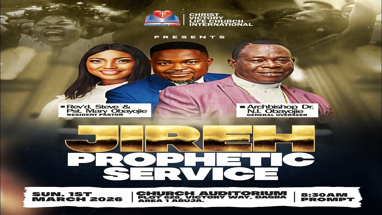 LIVE | SUNDAY SERVICE | JIREH PROPHETIC SERVICE | 1ST MARCH 2026