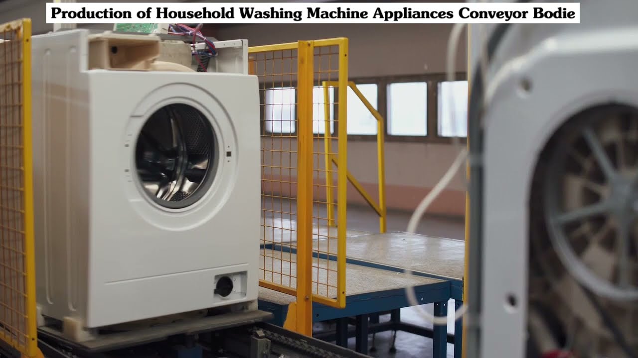 Washing Machine House Hold Appliances Production Line in the Factory