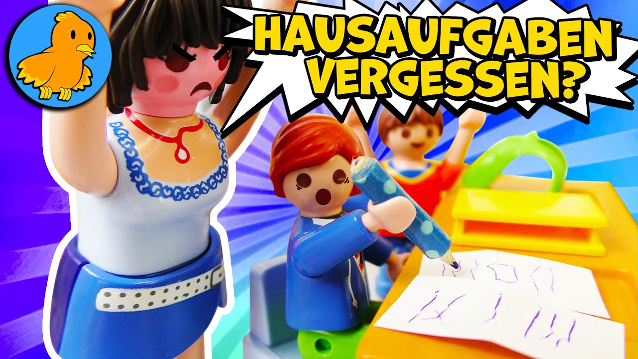 WIE MAN HAUSAUFGABEN NICHT MACHT! Julian schreibt heimlich ab | Playmobil Film Deutsch