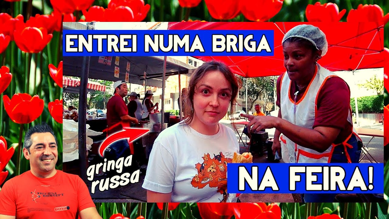 Portuga reage a GRINGA FOI NA FEIRA COMER PASTEL E ACONTECEU ISSO!