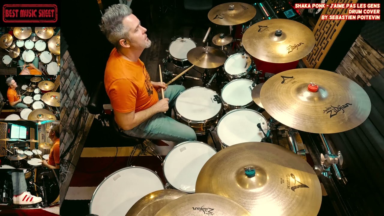 Shaka Ponk J'aime pas les Gens DRUM COVER | Drum Sheet Music J'aime pas les Gens