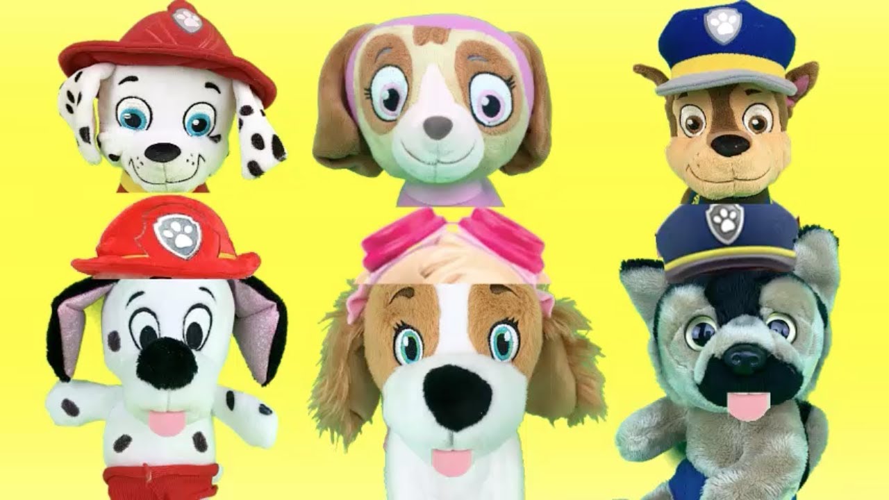 Patrulla canina juguetes español:CHASE SKYE Y MARSHALL NUEVOS PAW PATROL BEBES CACHORROS