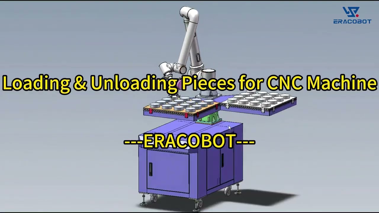 Application: loading&unloading pieces for CNC machine with cobot arm