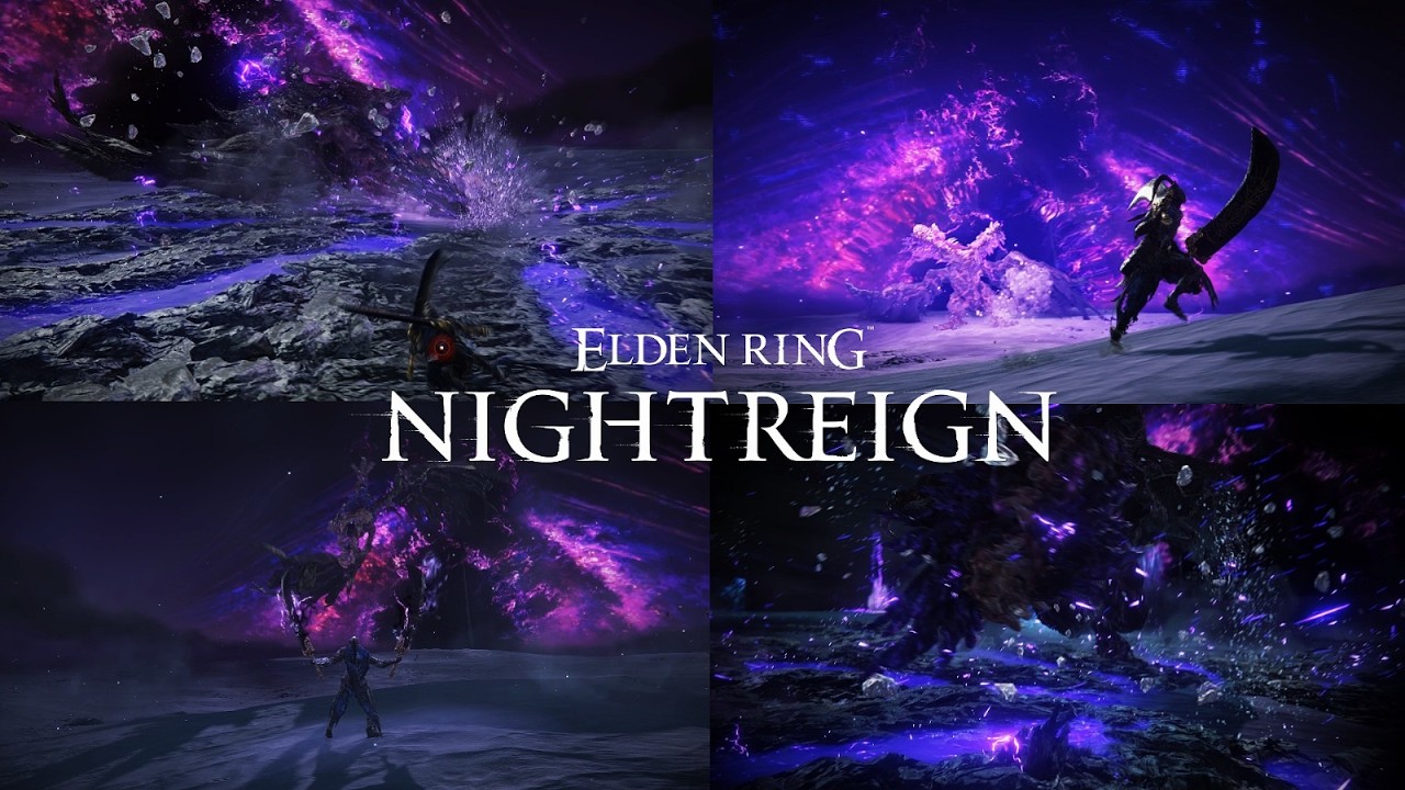 Elden Ring Night Reign, Devouring Rampage Everdark Adel (gaping Jaw) 4K No. HUD