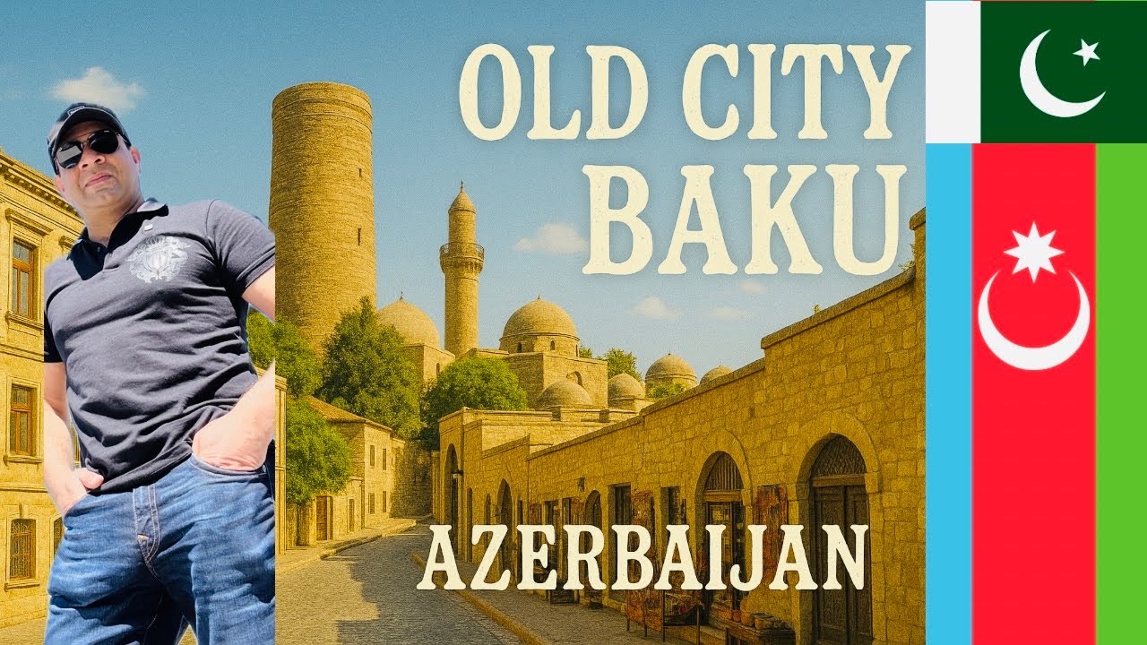 Baku Old City Tour | Maiden Tower to Nizami Street | I love Baku sign |Azerbaijan