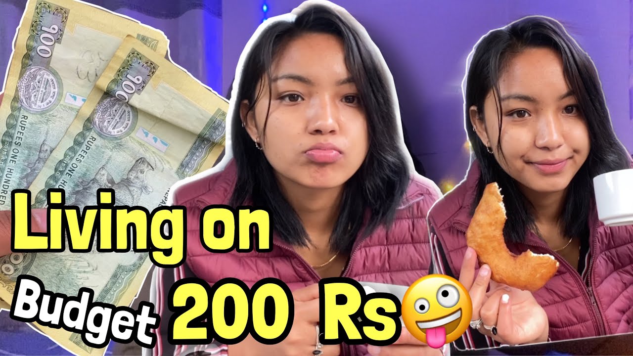 Living on Rs 200 for 24 HOURS💵😳 | Food Challenge!! |