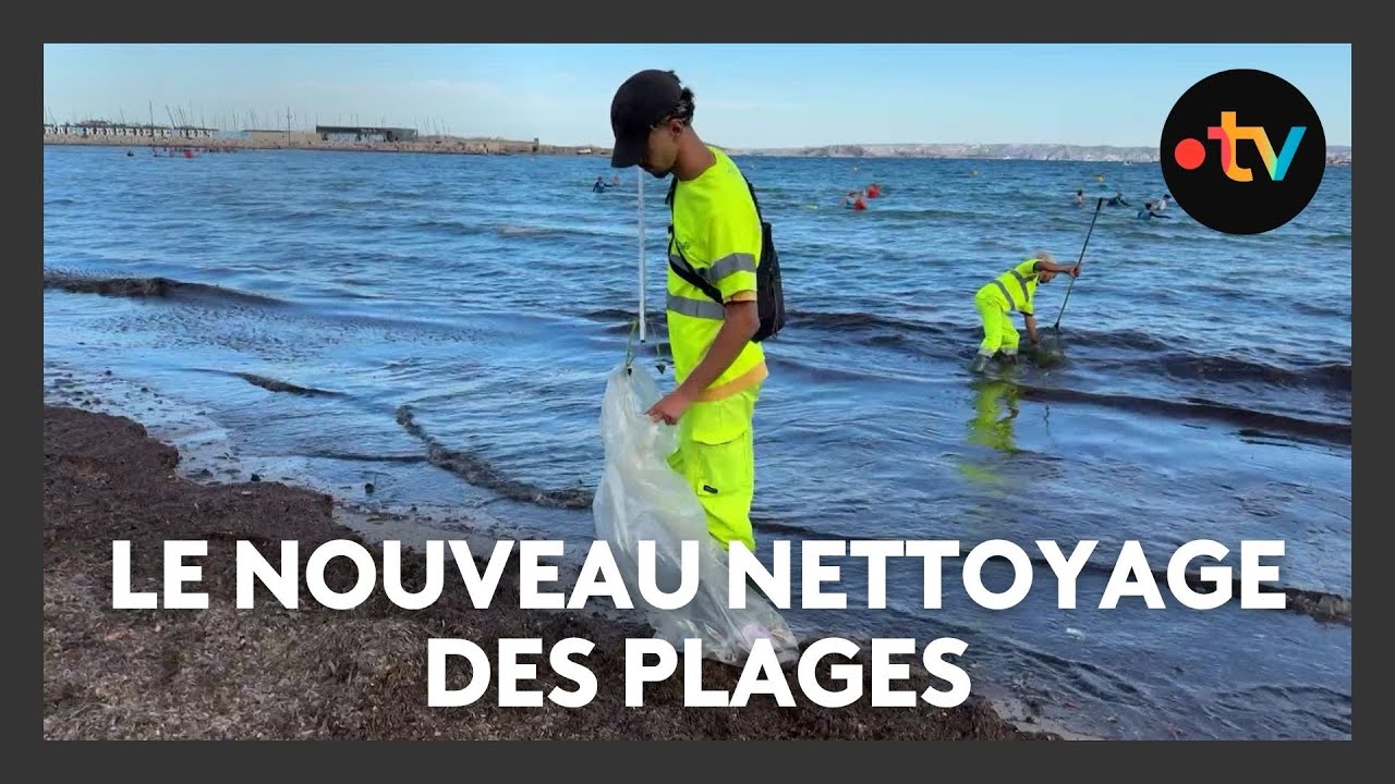 Le nettoyage des plages se fait désormais aussi dans l'eau