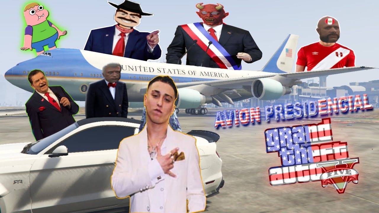 VOLAMOS EL AVION PRESIDENCIAL DE E.E.U.U  ( SALE M4L ) l GTA V ROLEPLAY #CHILE