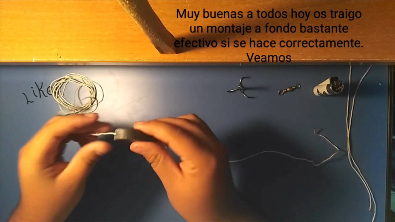 Montaje a fondo para carpas o barbos