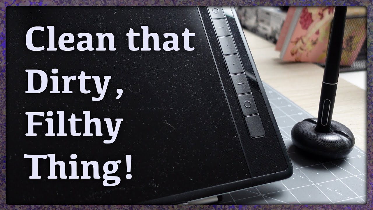 How to Clean You're Drawing Tablet ( Pen Display Maintenance ) &  Digital Artist Cleaning Tips.