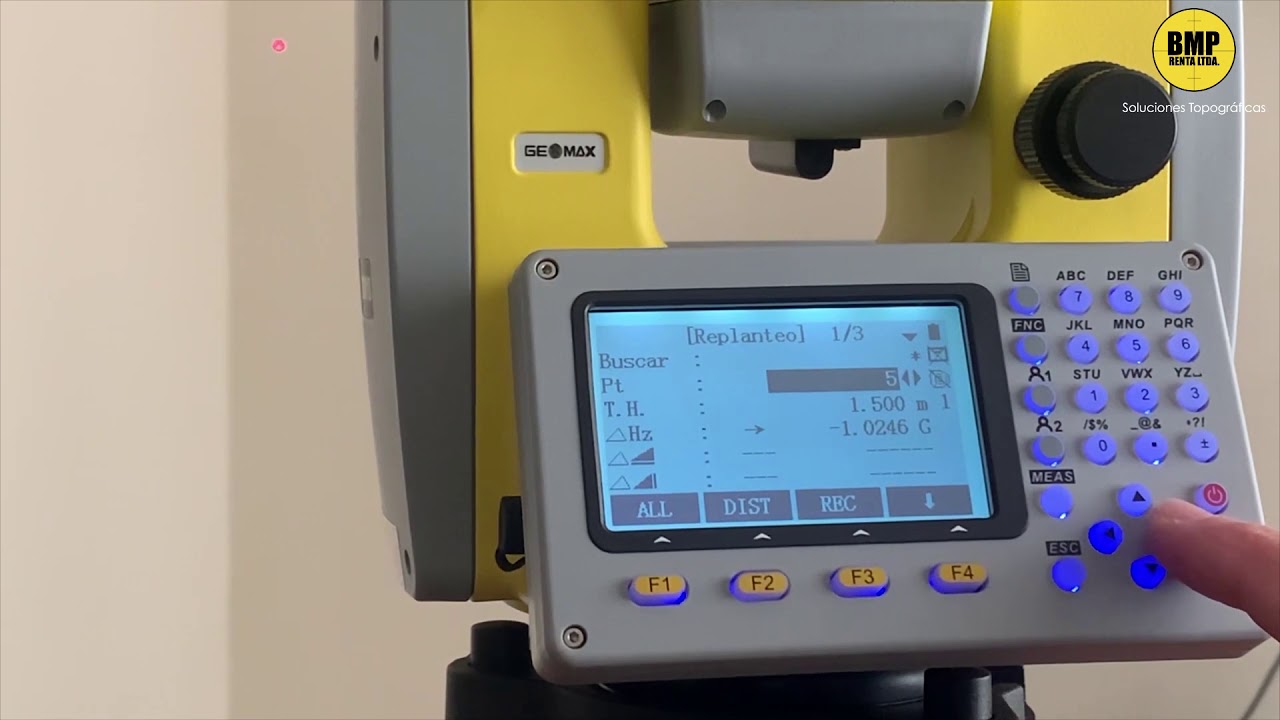 Replanteo Estación Total Geomax Zoom 10 - BMP Renta