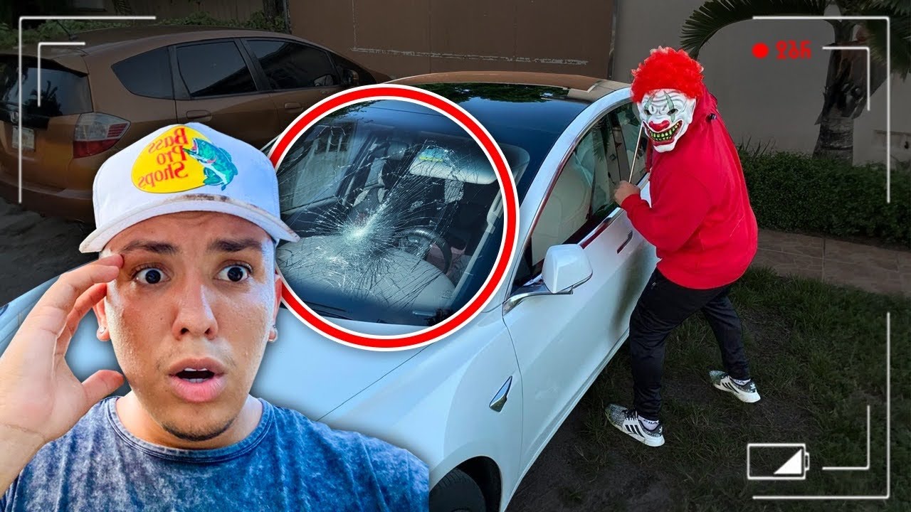 Scary Clown Stole My New Car *MY CAR BROKE*