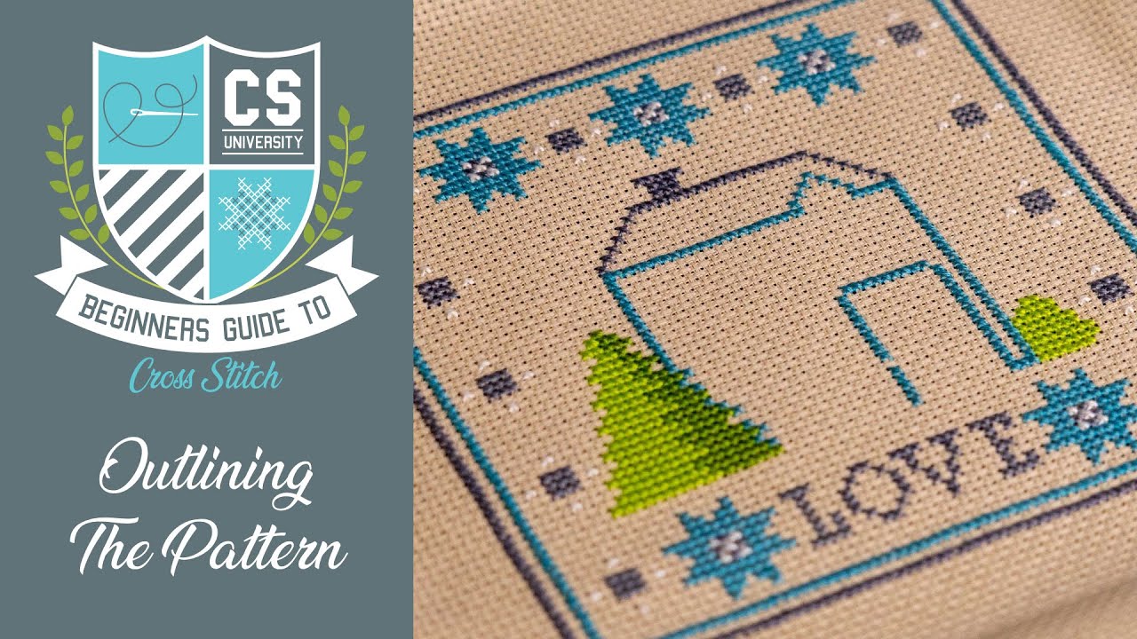 How to OUTLINE with your Stitches ✂ Cross Stitch for Beginners 🎒 CROSS STITCH UNIVERSITY