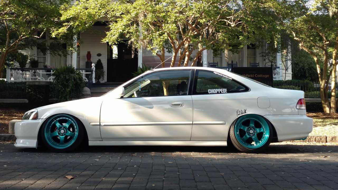 Wheel Spacers and Camber | Bagged Honda Civic