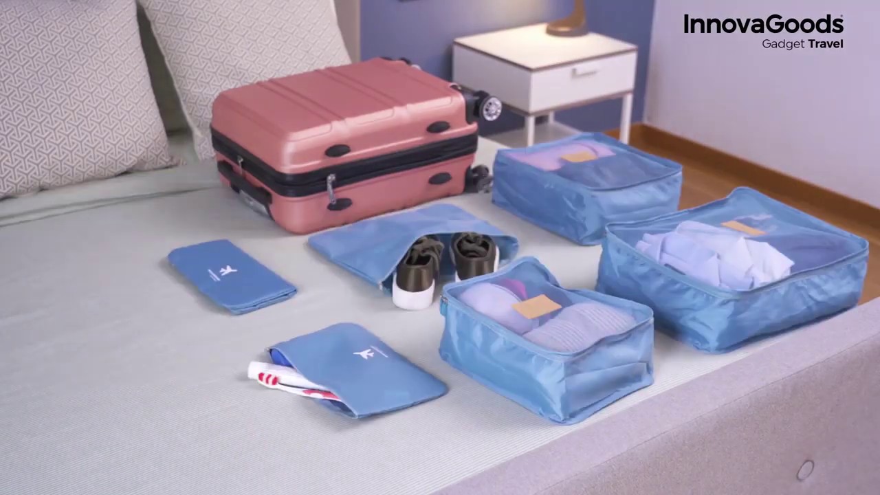 SET DE BOLSAS ORGANIZADORAS PARA MALETAS LUGGAN INNOVAGOODS 6 PIEZAS