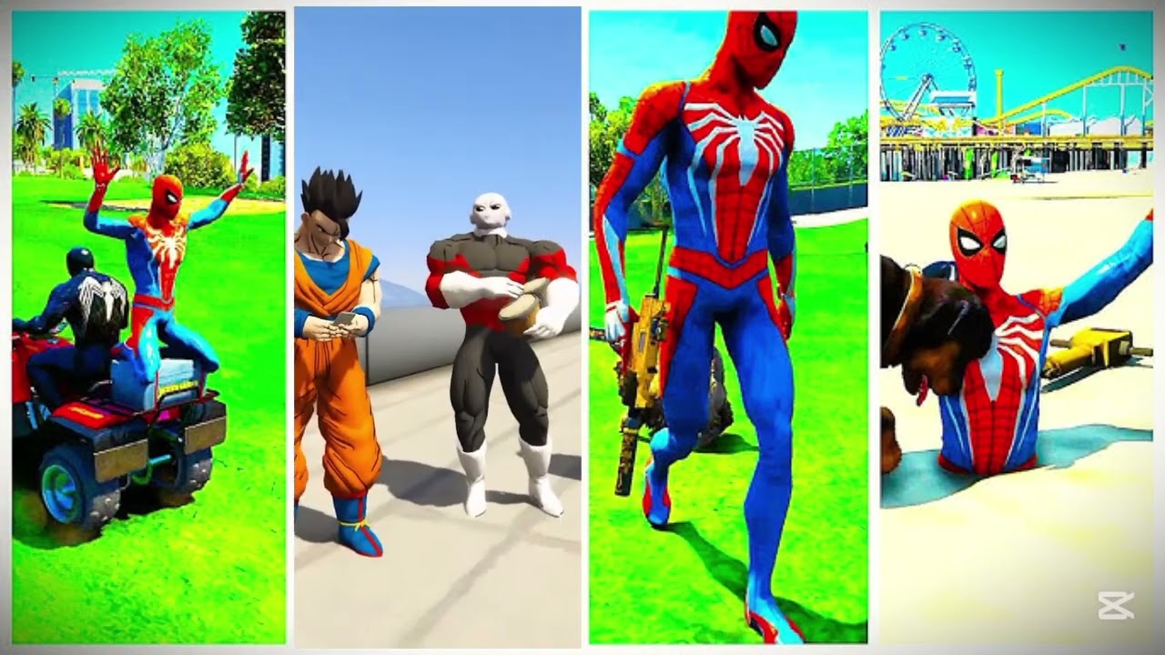 📹SUPERHERO MEGA BATTLE #207 MARVEL AND SUPERHERO SPIDERMAN VS  HULK