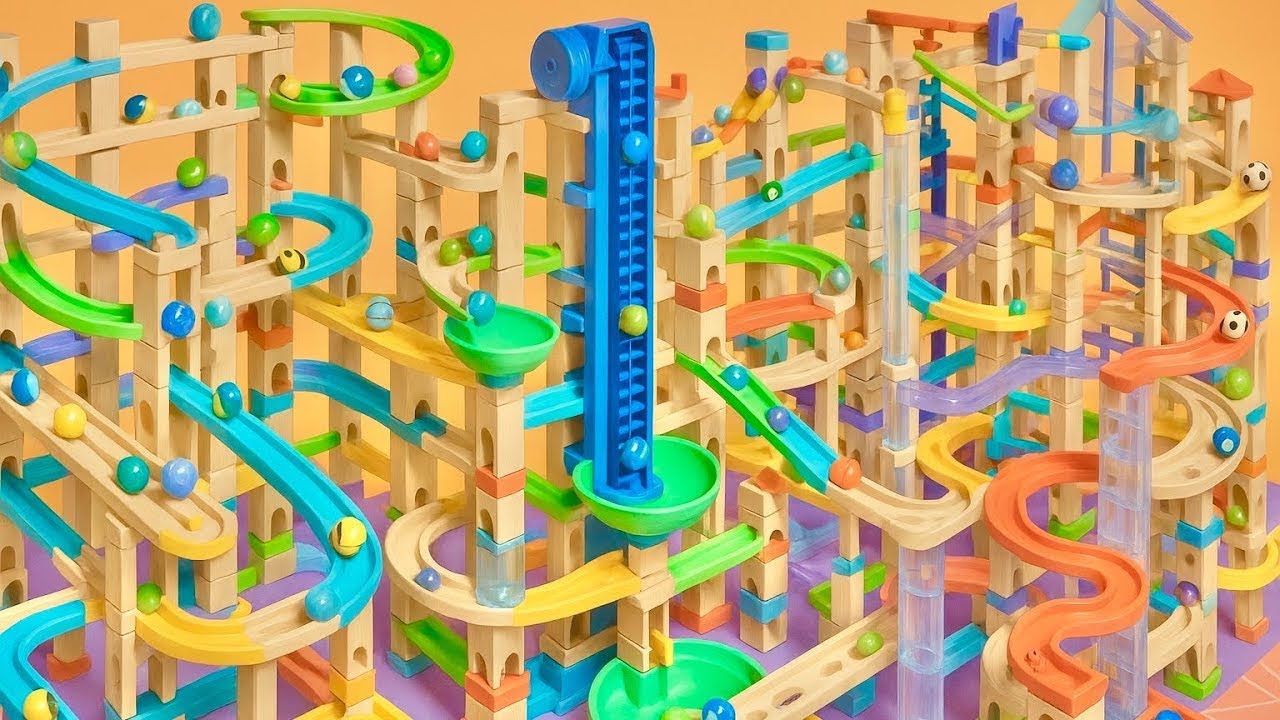 Marble Run ASMR – Fluid Flow and Calm Rhythm 2