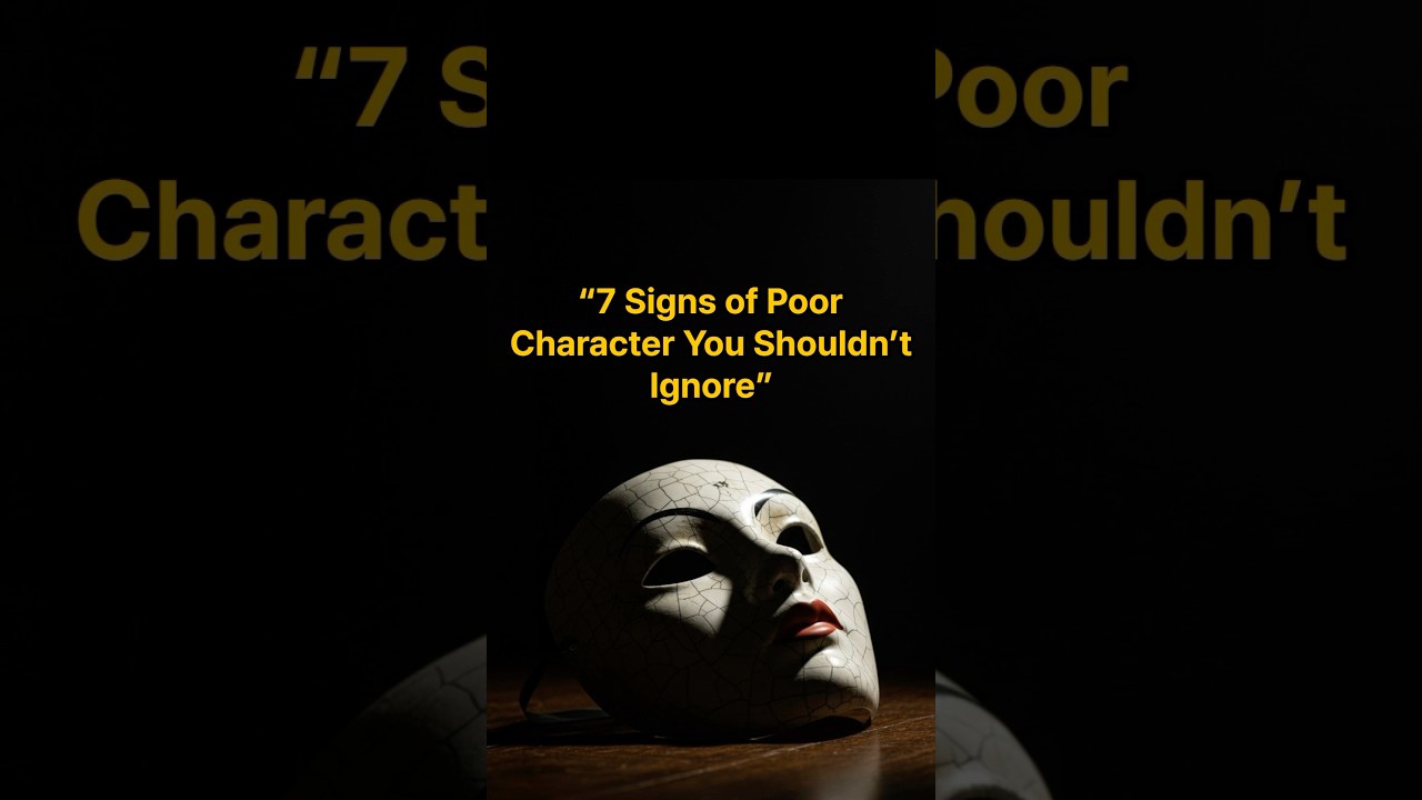 &ldquo;7 Signs of Poor Character You Shouldn&rsquo;t Ignore&rdquo;#emotionalshorts #lifeinlines #lifewisdom