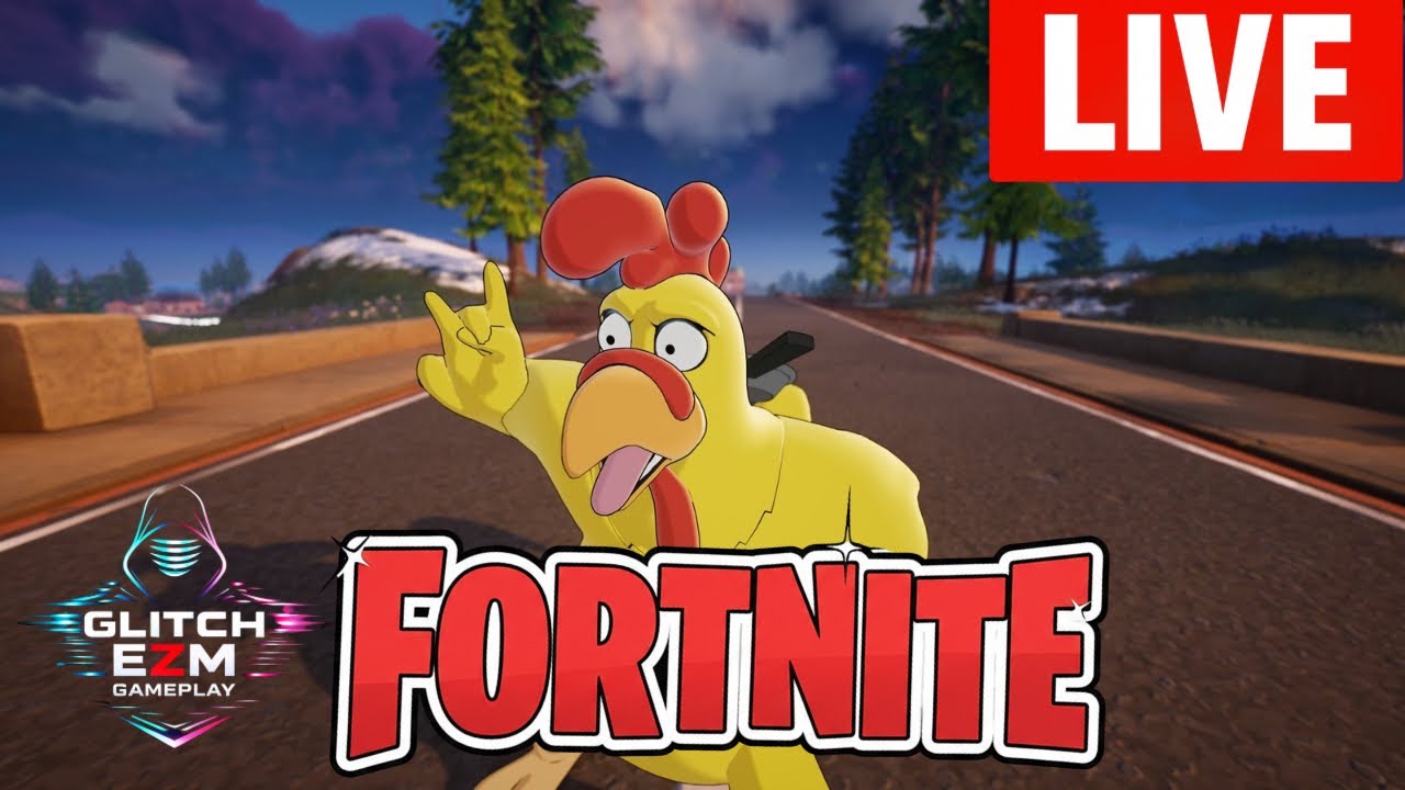 🔴FORTNITE LIVE – Giant Chicken Challenge Can We Survive This?!