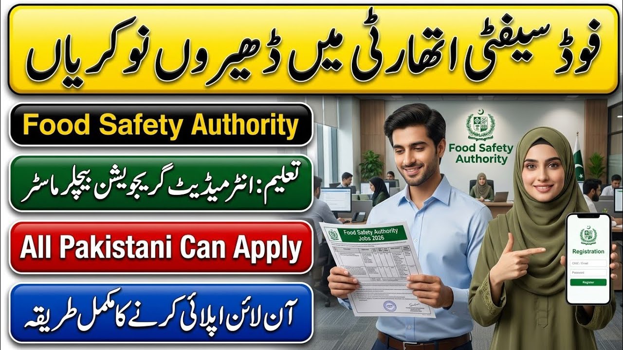 Food Safety Authority Jobs 2026 Apply Online | Latest Government Jobs 2026 Pakistan