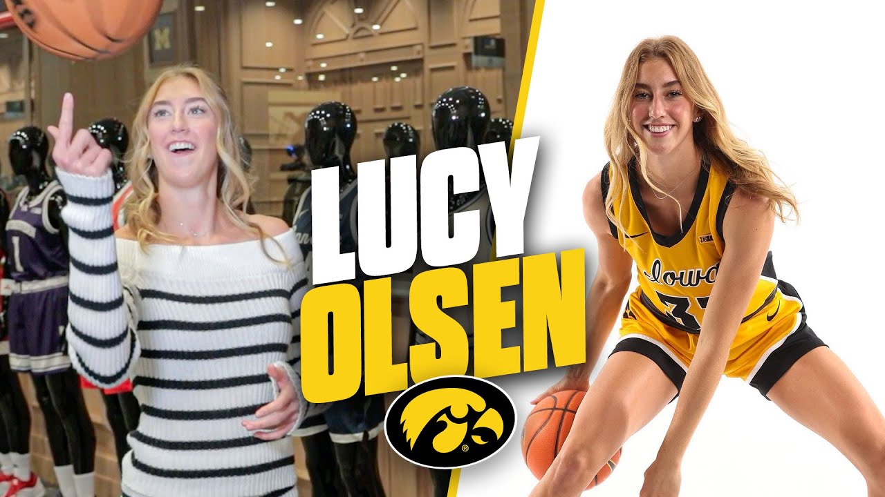 Lucy Olsen speaks on transferring to Iowa, if Caitlin Clark's legacy adds pressure to upcoming year
