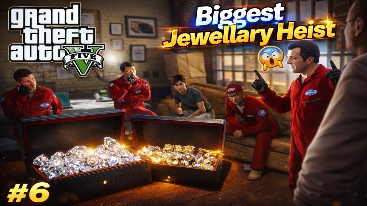 I Did Biggest Jewellary Heist in Los Santos 😱💎 | GTA V Ep 6 
