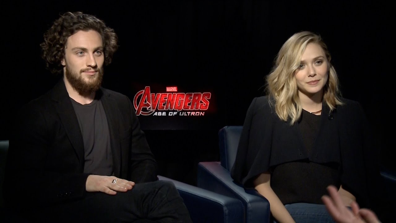 Aaron Taylor-Johnson & Elizabeth Olsen on Marvel's Avengers: Age of Ultron
