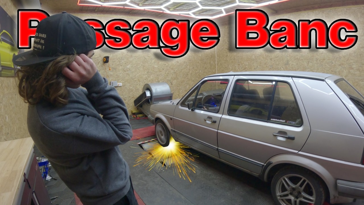 Passage au banc de la Golf 2 turbo, 1.5bar moteur d'origine.